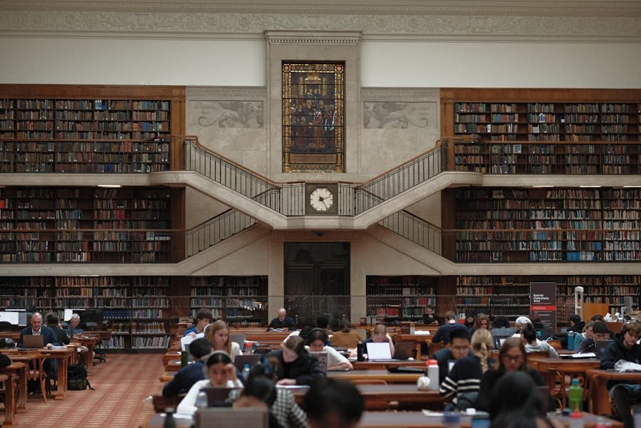 Library reading room at Foresight College of Commerce